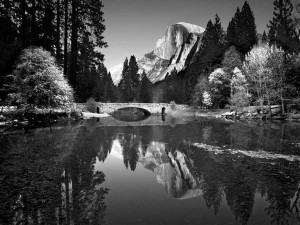 photo paysage noir et blanc