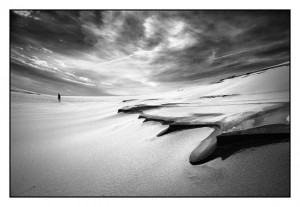 photo paysage noir et blanc