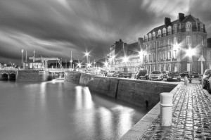 photo paysage noir et blanc