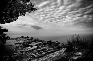 photo paysage noir et blanc
